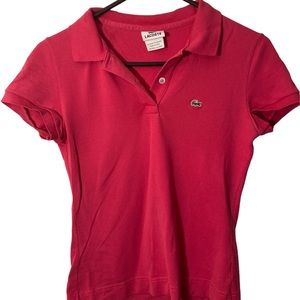 Lacoste Bright Pink Polo